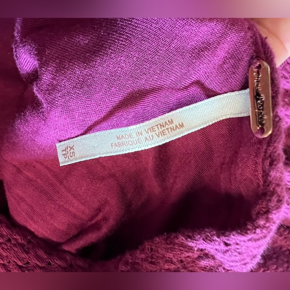 Free People Women's (Size XS) Mini Purple Sleeveless Dress - Picture 4 of 5